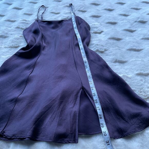 🔥Vintage Y2K 100% Silk Victorias Secret Purple Slip Dress Mini Camisole XS - Picture 13 of 13